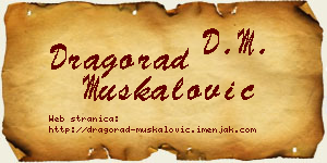 Dragorad Muskalović vizit kartica